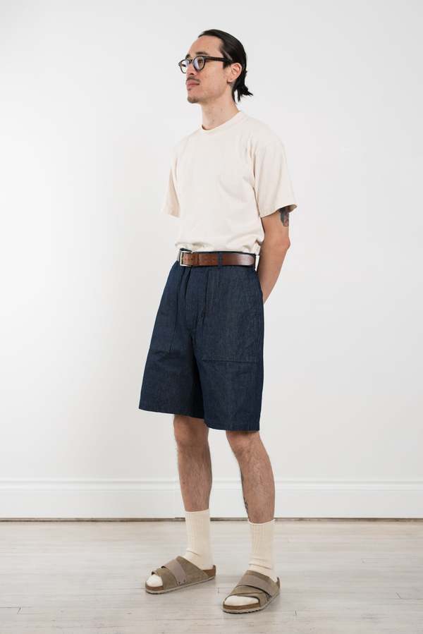 Engineered Garments Industrial 8oz Denim Fatigue Short - Indigo