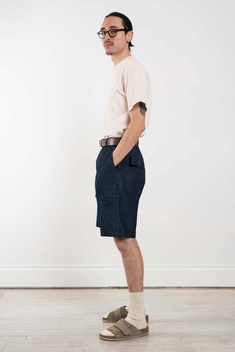 Engineered Garments Industrial 8oz Denim Fatigue Short - Indigo
