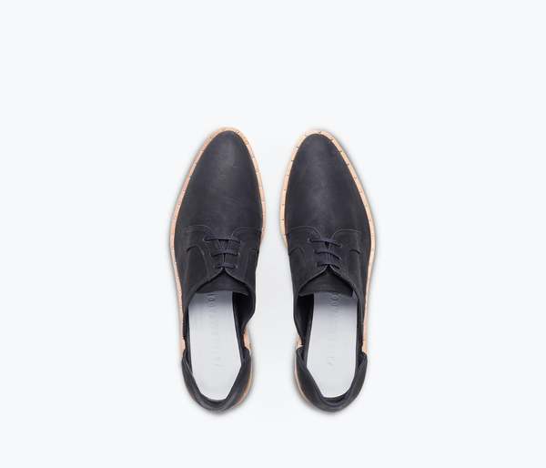 Freda Salvador Wit D Orsay Lace Up Oxford - Black Buffed  display picture 1