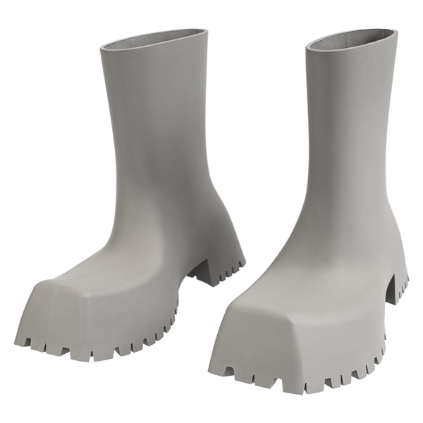 Balenciaga Rubber Trooper Boots - Gray | Garmentory