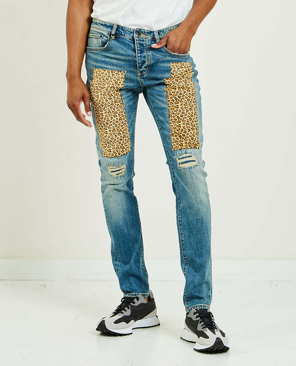 NEON DENIM BRAND Sid Animal Print Patch 