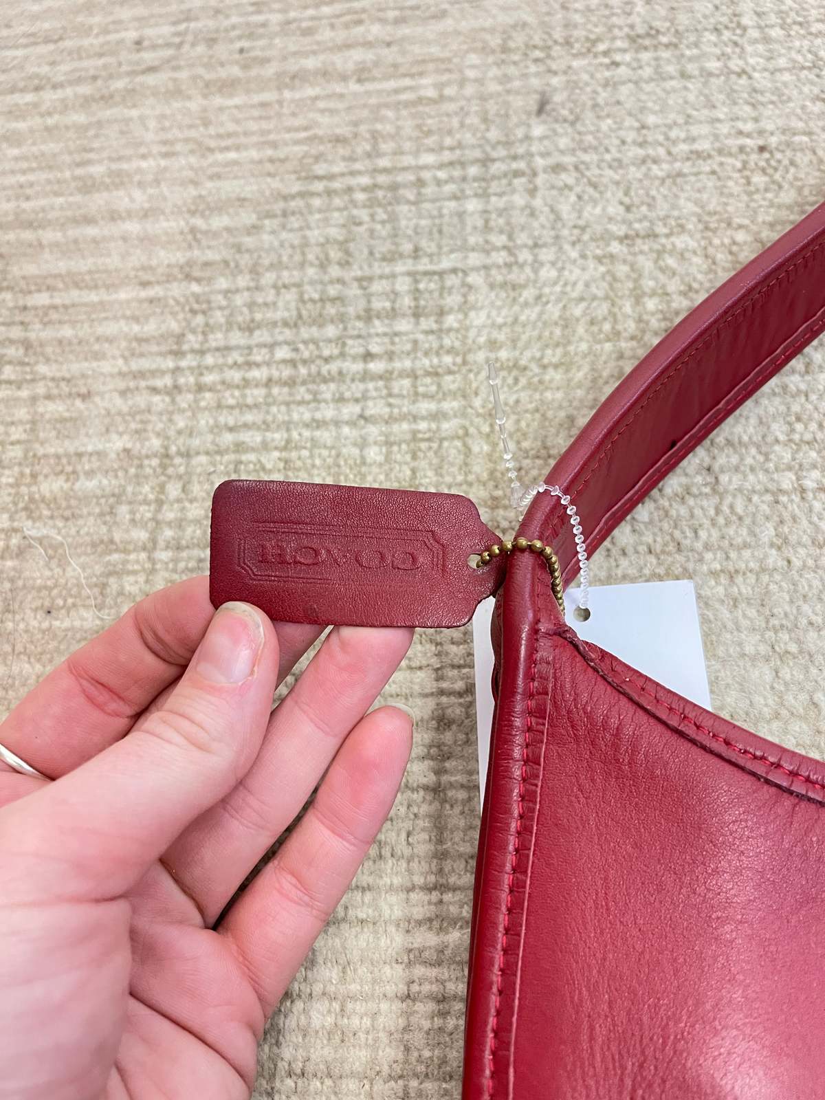 Vintage Coach Mini Red Ergo Bag | Garmentory