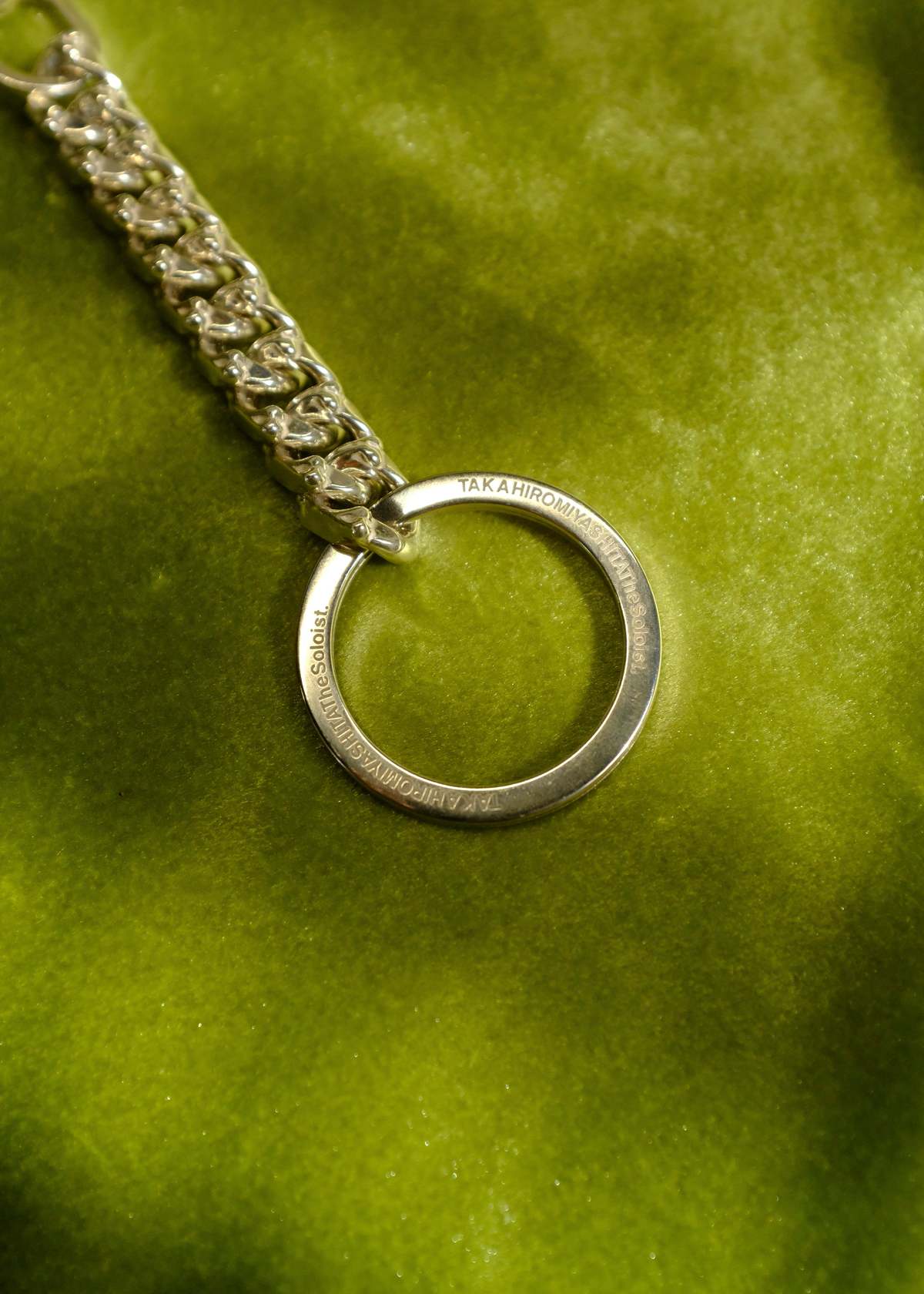 TAKAHIROMIYASHITA The Soloist. Bone Shaped Key Chain - .925 Silver