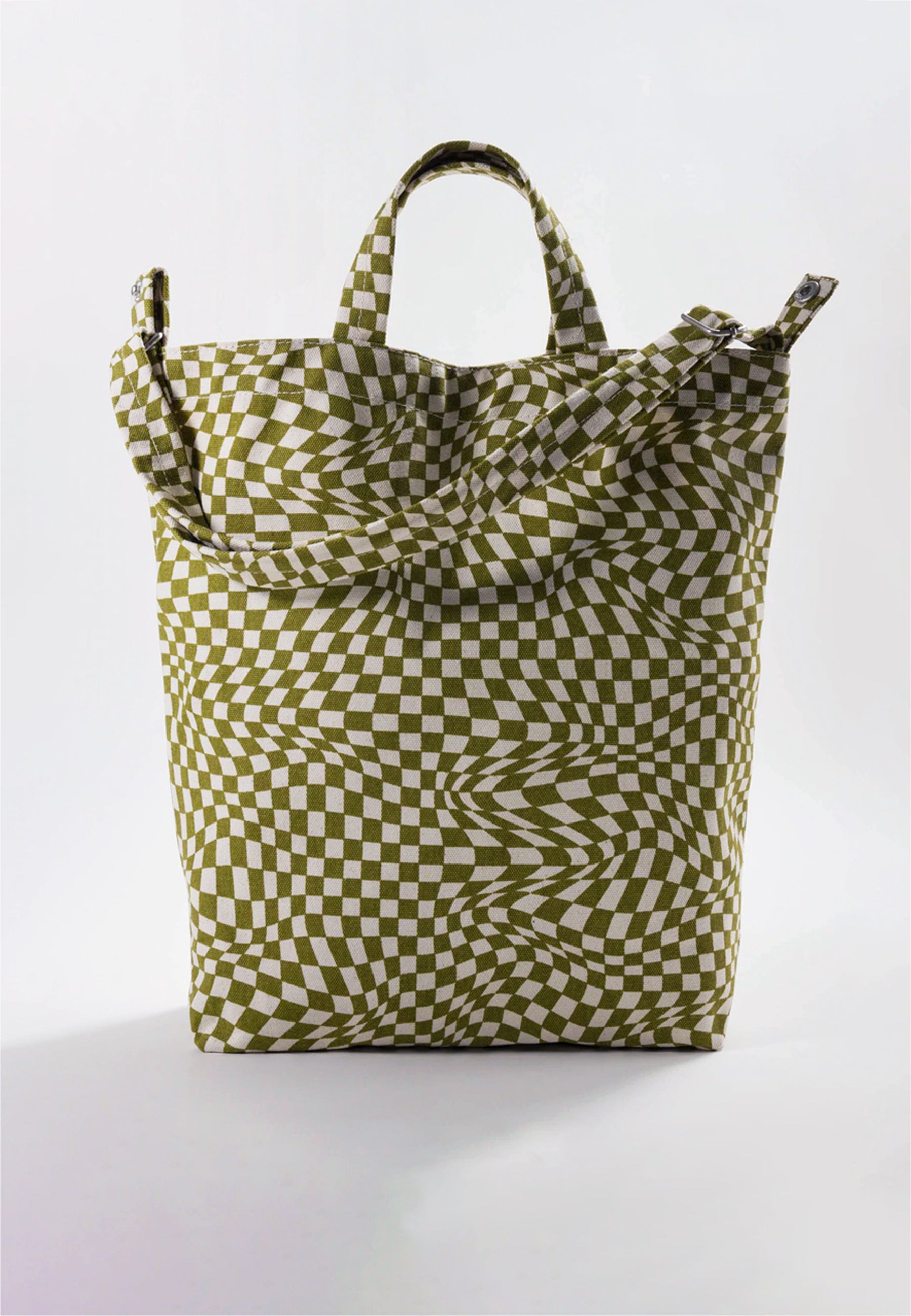 BAGGU Duck Bag Moss Trippy Checker Garmentory