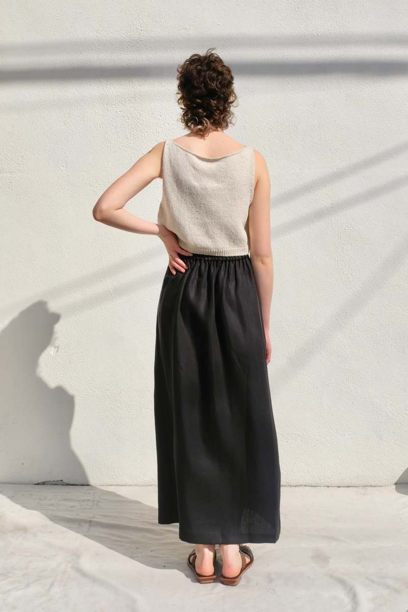 Cordera Heather Cotton Top - Natural | Garmentory