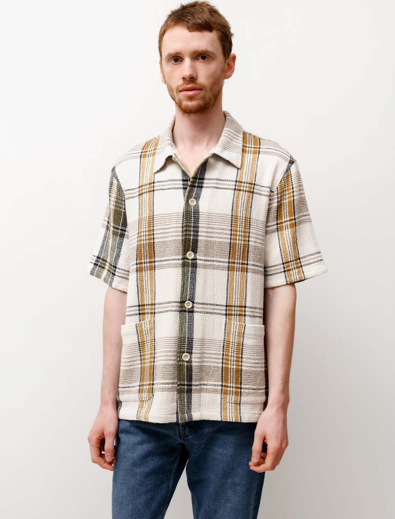Our Legacy Elder Short Sleeve Summer Plaid Shirt - multicoloured