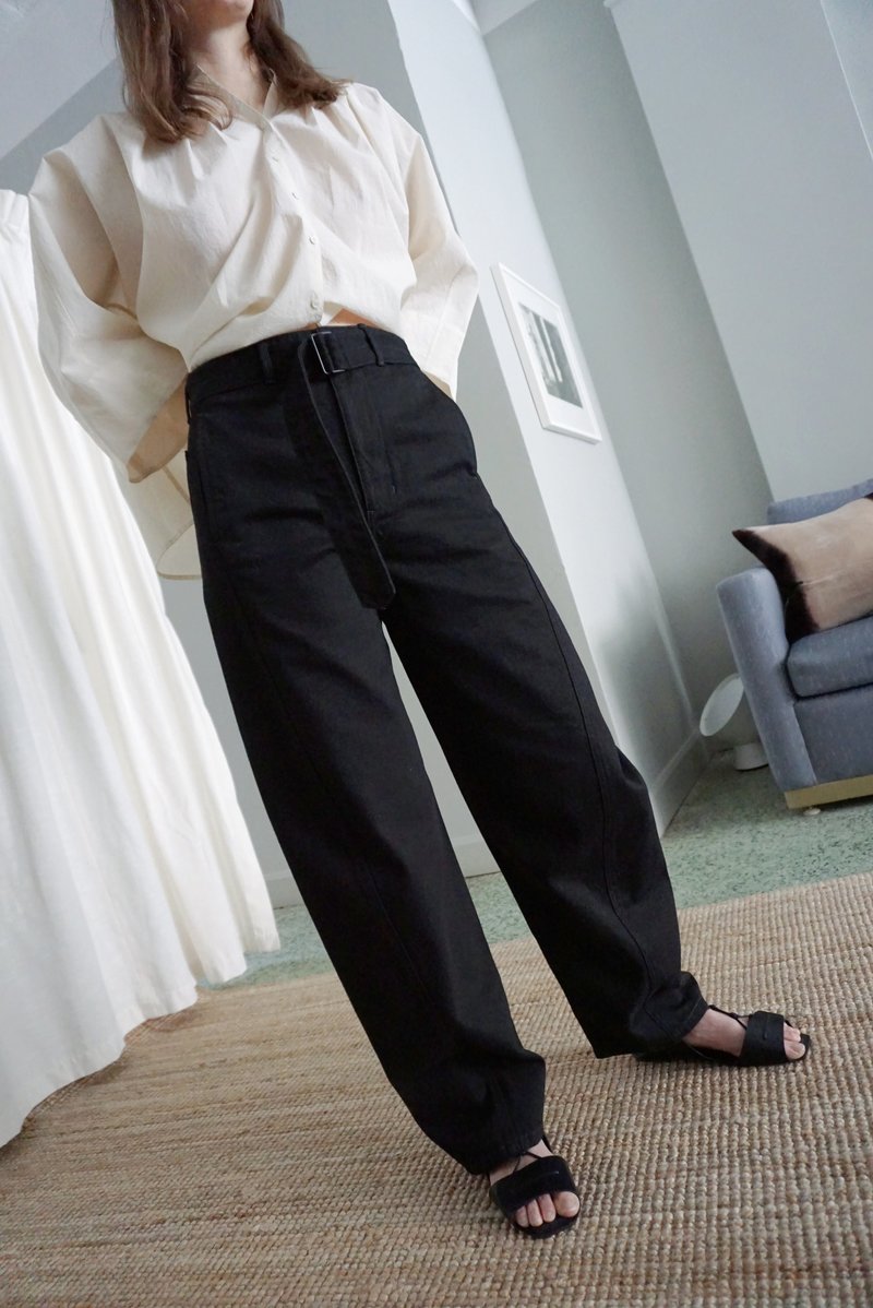 パンツ lemaire 22aw TWISTED BELTED PANTS m Lemaire TWISTED BELTED PANTS | REVERSIBLE