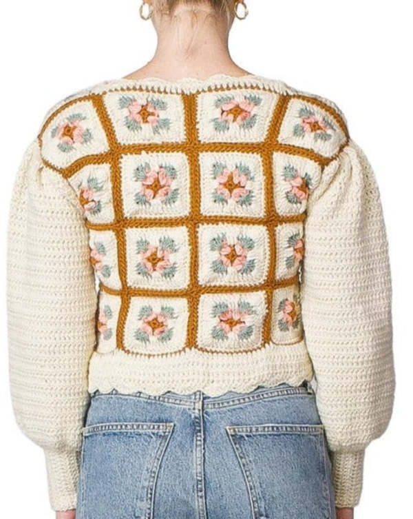 Tach Clothing Telma Cardigan Sweater Cream Garmentory