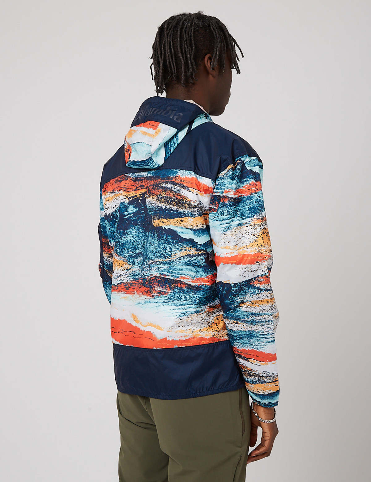 Columbia Men's Challenger 1/2 Zip Pullover Jacket White/Lapis Blue Small NWT 193855549647