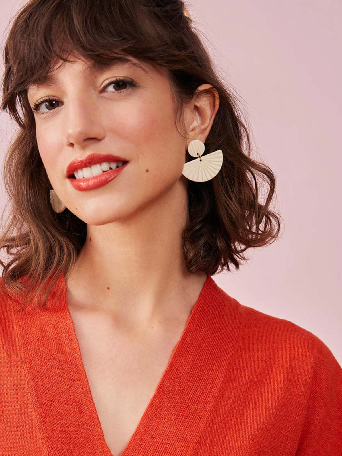 Des Petits Hauts Bastia Dress - Tangerine - Image 5 of 5