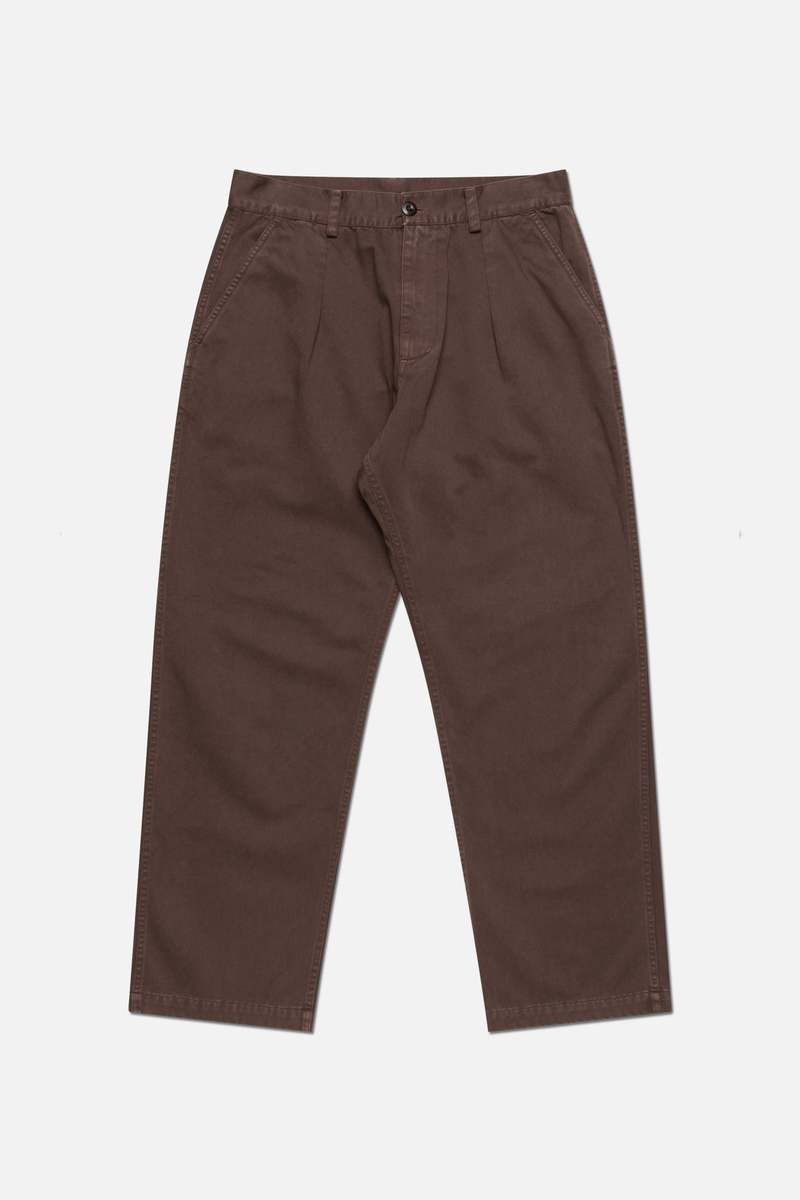 General Admission Pleated Pant - Brown