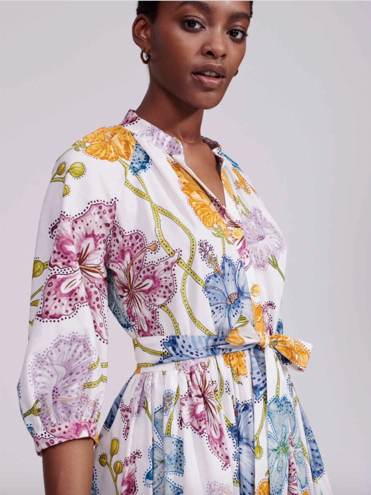 hayley menzies shirt dress Desert Loom Silk Shirt Dress Multi