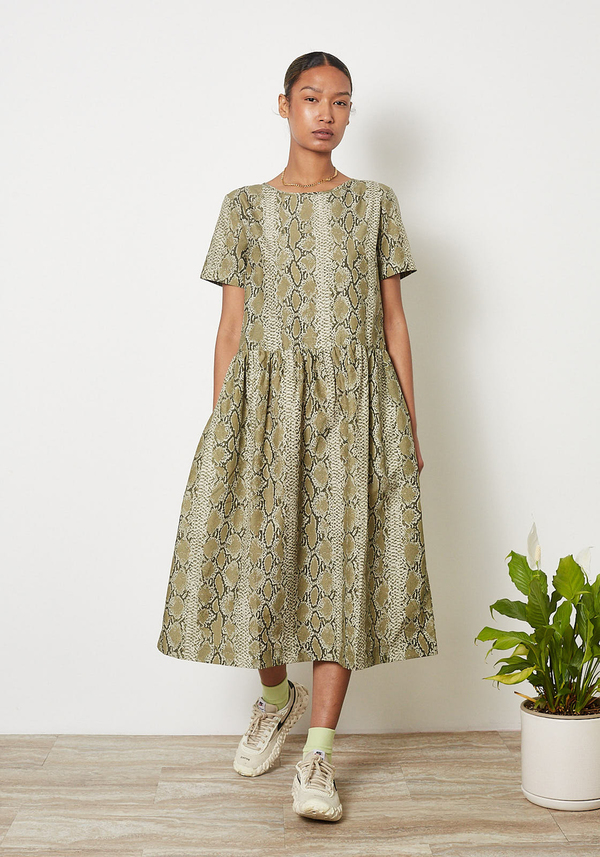 YMC Perhacs Short Sleeve Dress- Snake 
