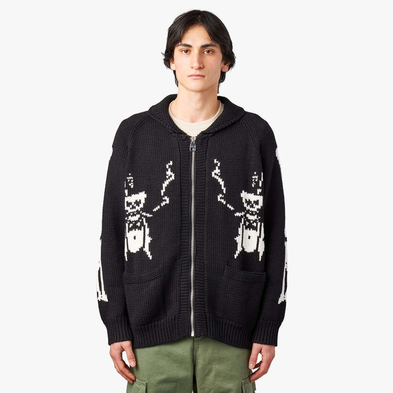 トップス fucking awesome zip cardigan Fucking Awesome Zip Cardigan - Black | Garmentory