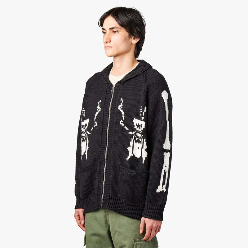 Fucking Awesome Zip Cardigan - Black | Garmentory