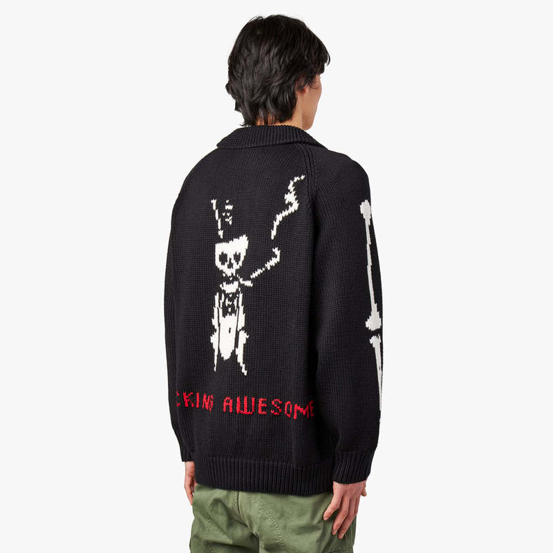 Fucking Awesome Zip Cardigan - Black | Garmentory