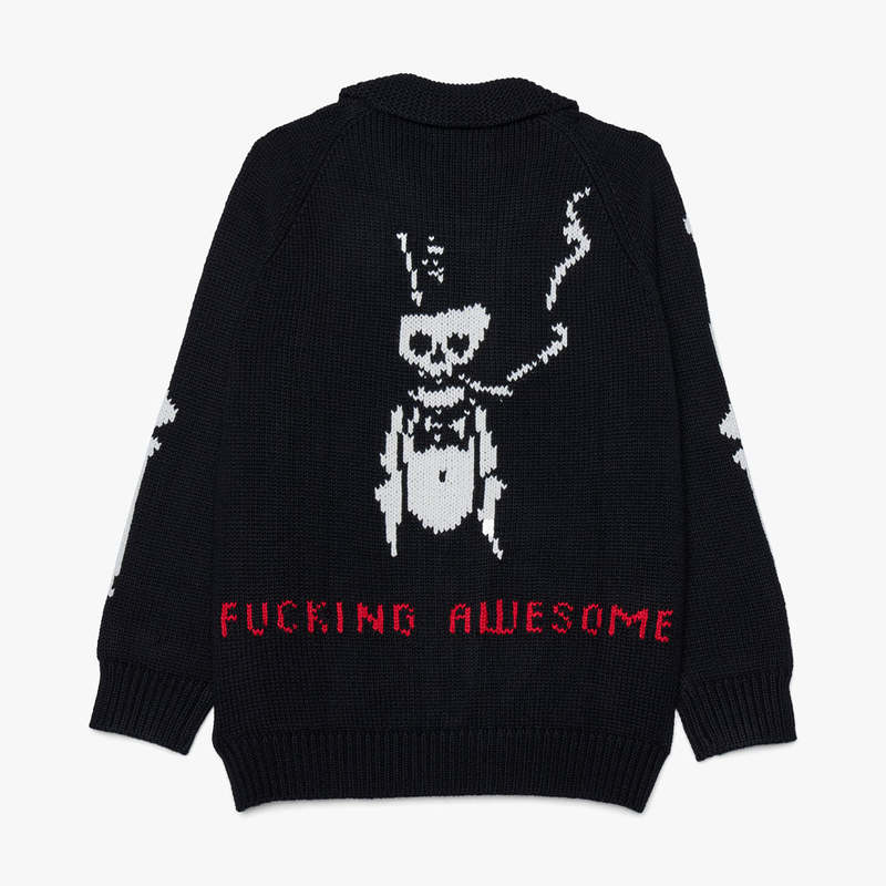 Fucking Awesome Zip Cardigan - Black | Garmentory
