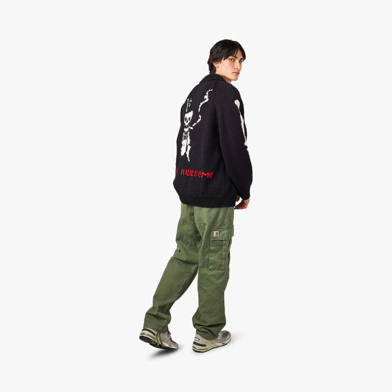 Fucking Awesome Zip Cardigan - Black | Garmentory