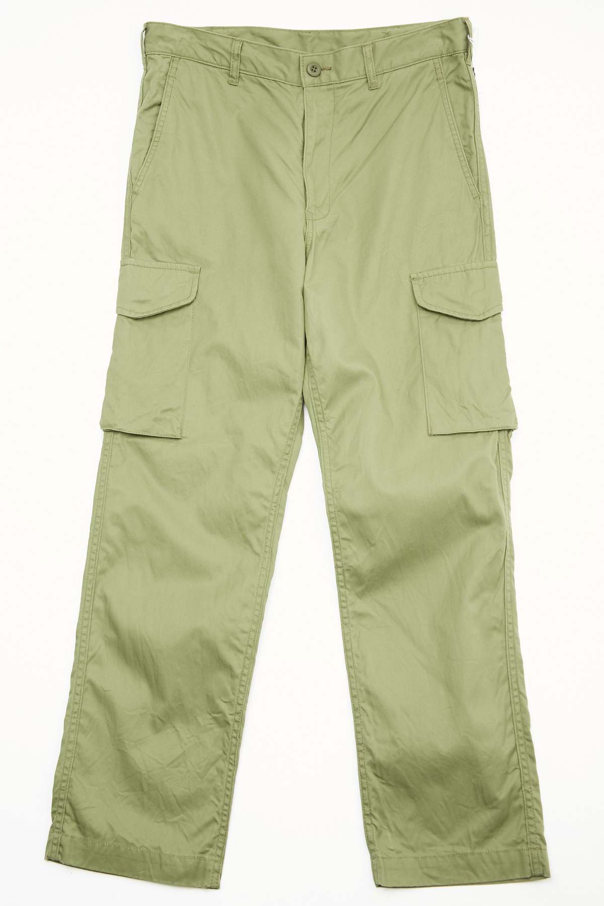 Comme Des Garçons Homme Cotton Twill Garment Treated Cargo Pants - Khaki - Image 1 of 8