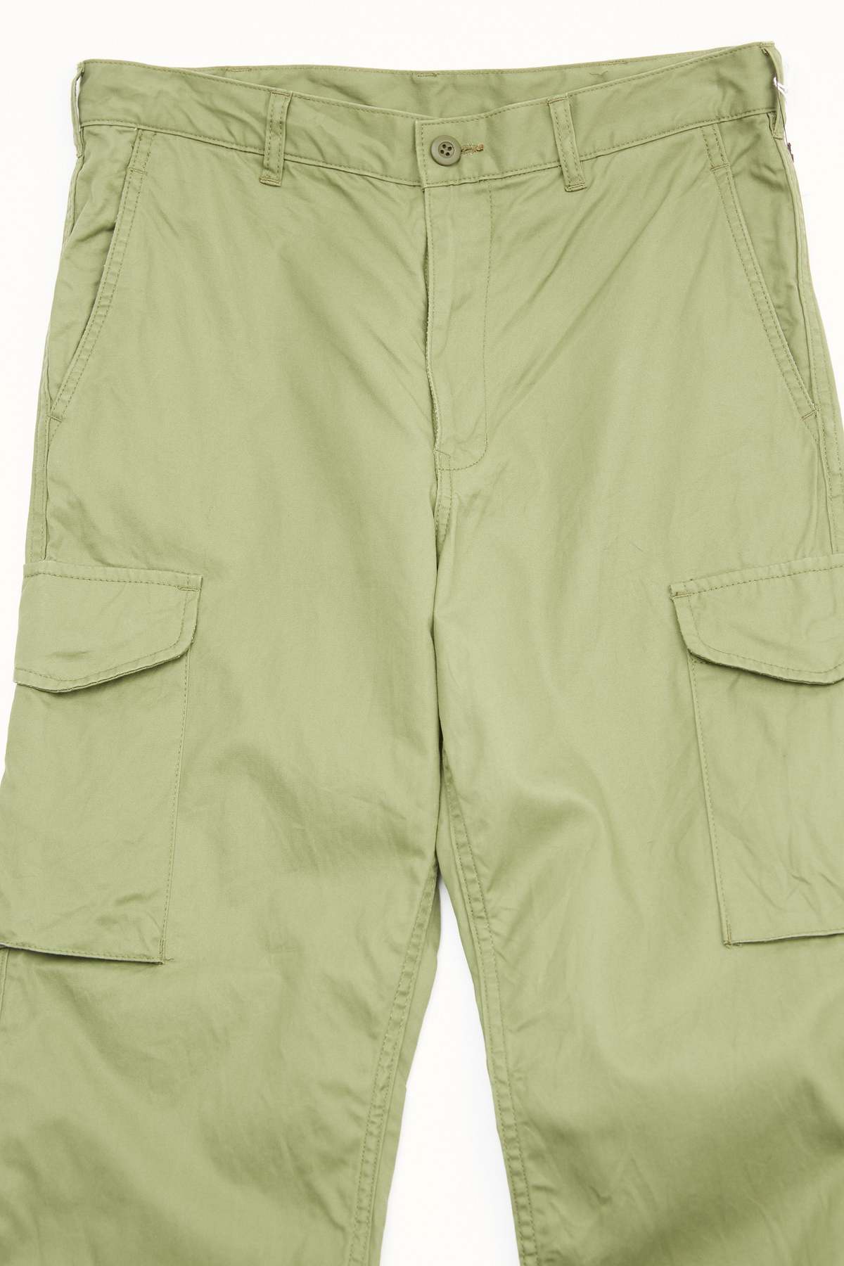 Comme Des Garçons Homme Cotton Twill Garment Treated Cargo Pants - Khaki - Image 2 of 8