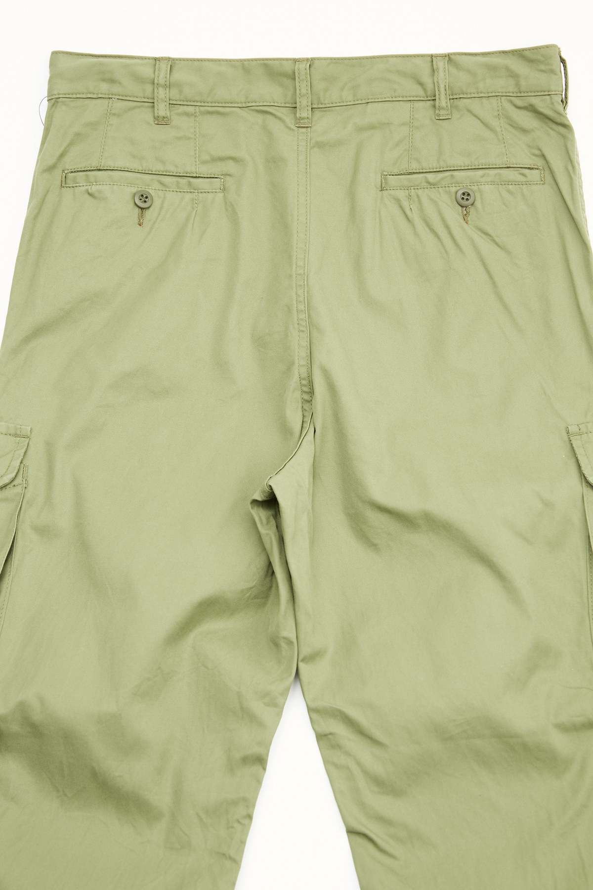 Comme Des Garçons Homme Cotton Twill Garment Treated Cargo Pants - Khaki - Image 7 of 8