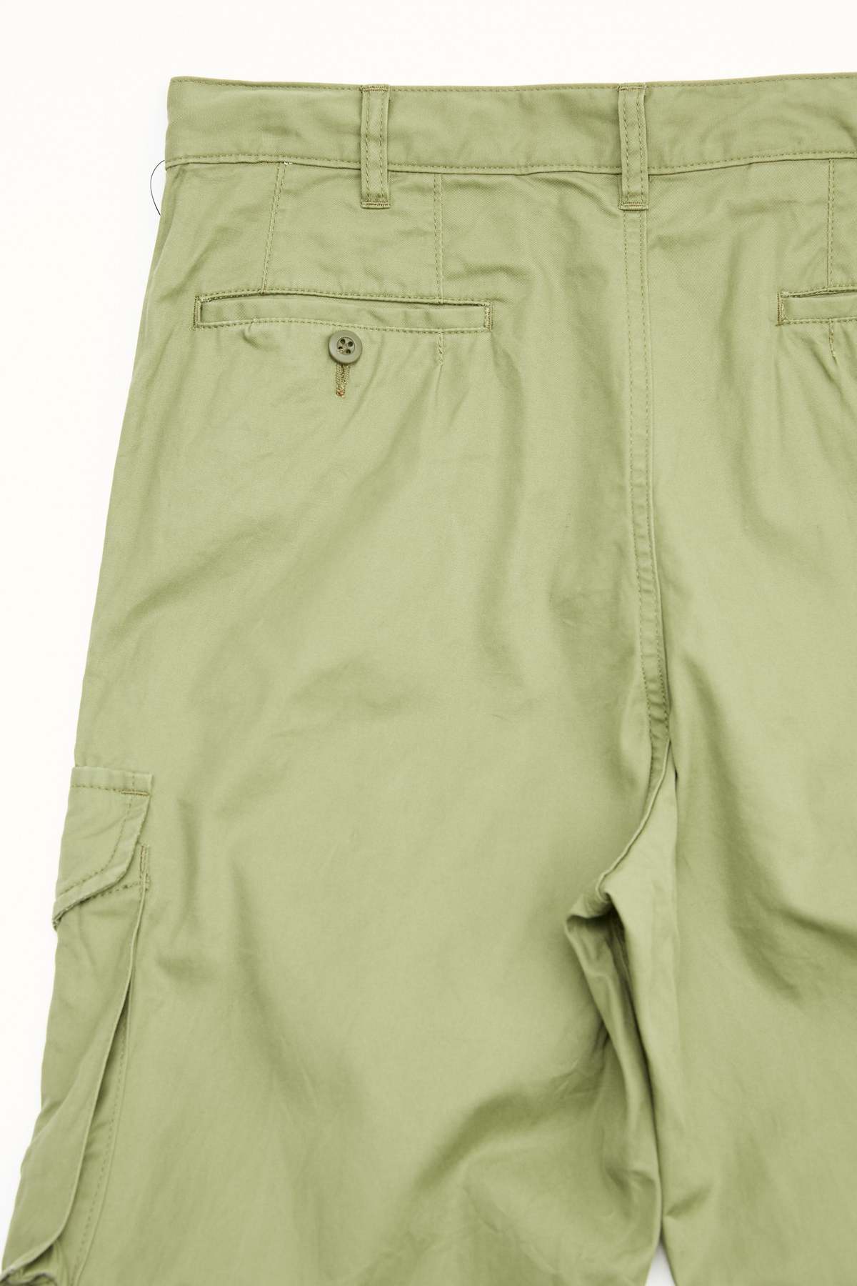 Comme Des Garçons Homme Cotton Twill Garment Treated Cargo Pants - Khaki - Image 8 of 8