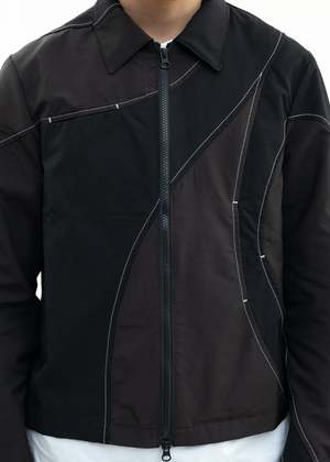POST ARCHIVE FACTION (PAF)4.0+ JACKET CENTER - Black | Garmentory