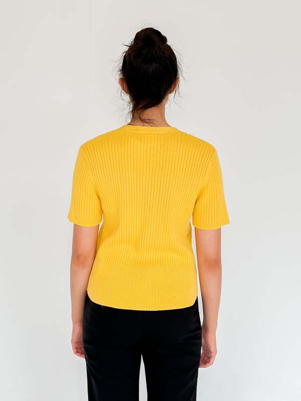 Knit Cardigan - Yellow 