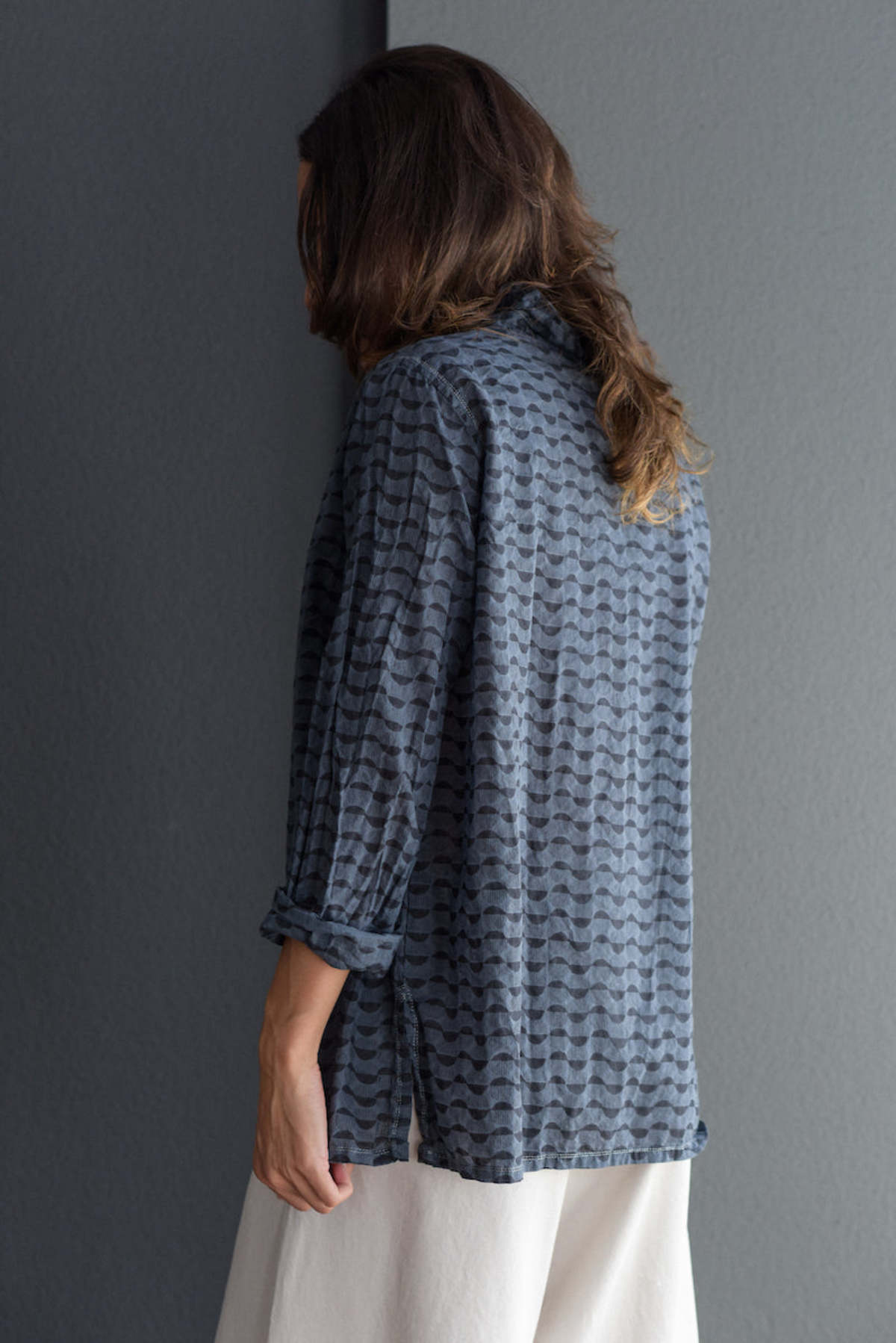 Auntie Oti Button Down - Block Print - Image 2 of 6