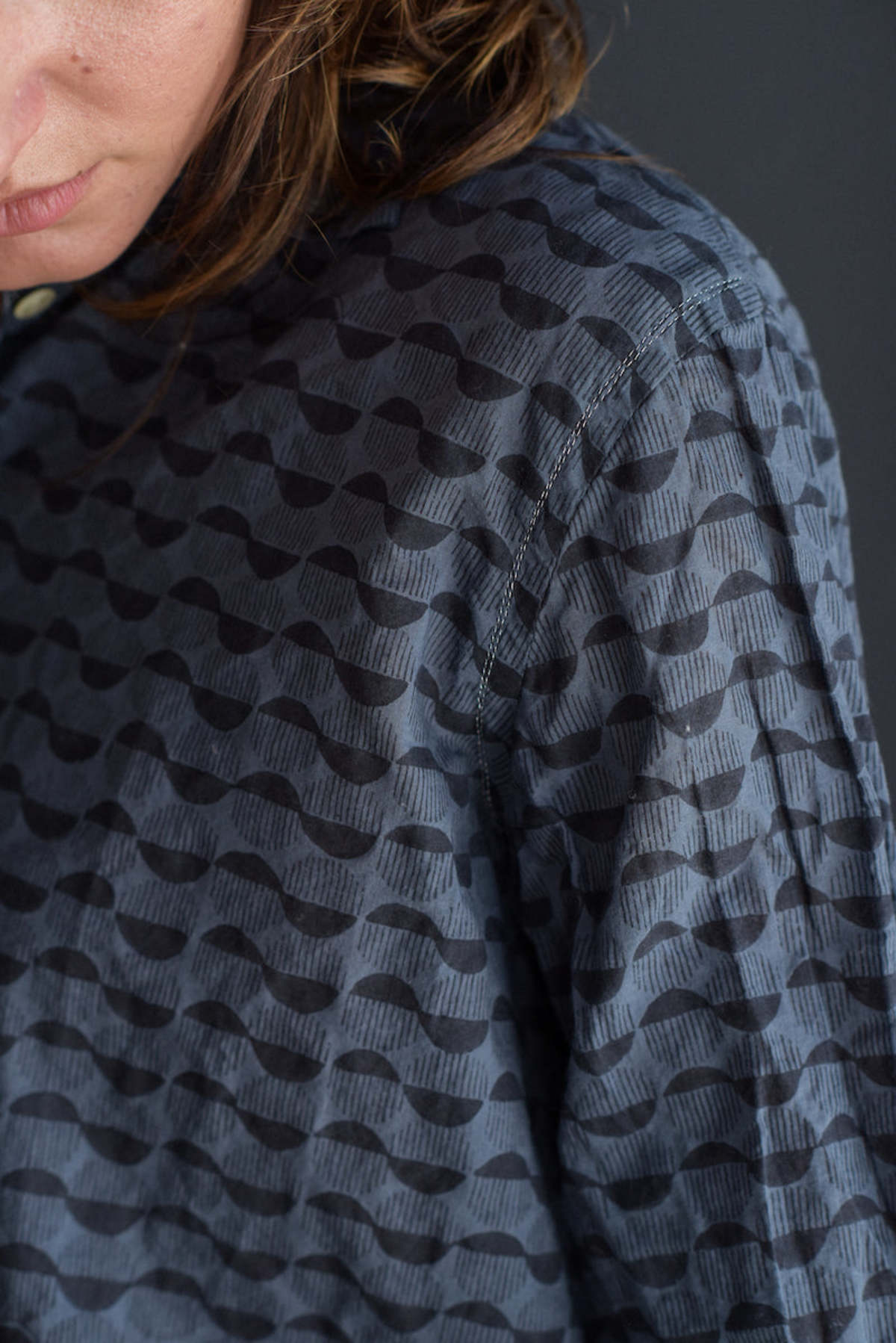 Auntie Oti Button Down - Block Print - Image 3 of 6