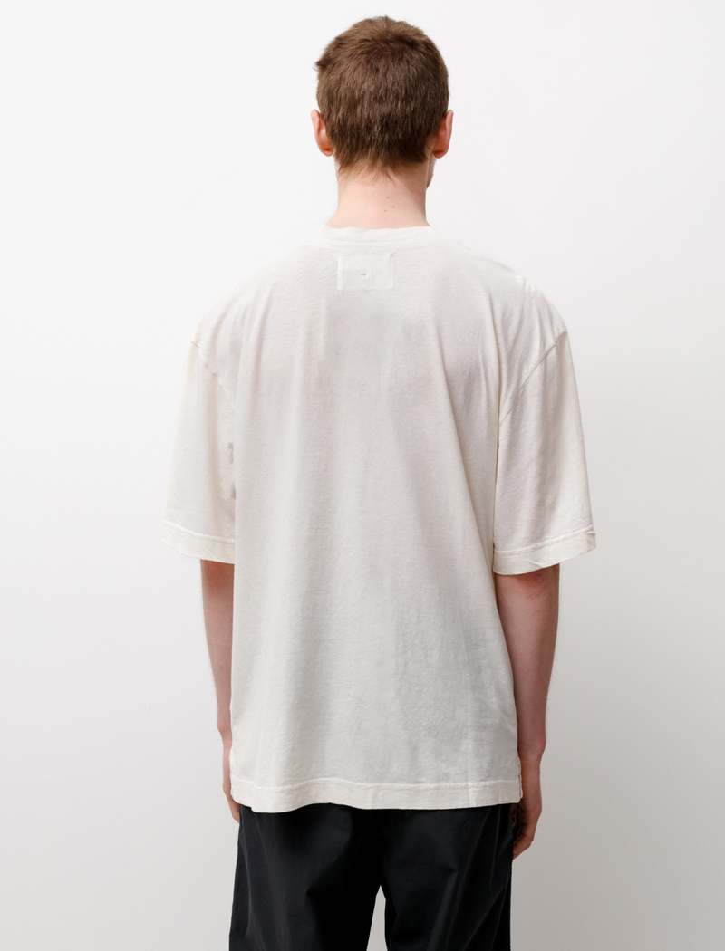 Margaret Howell Cotton Linen Simple T-Shirt - Chalk | Garmentory