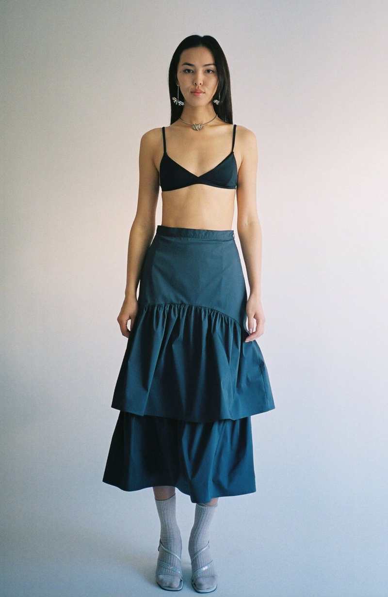 トップス Maryam nassir zadeh skirt M size Maryam Nassir Zadeh Sublime Slip Skirt - Light Moss | Garmentory