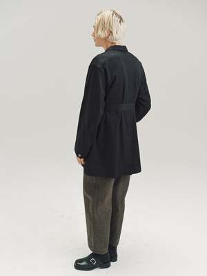 Taiga Takahashi Cotton Lot. 401 Belted Engineer Coat - Black