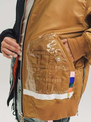 TAKAHIROMIYASHITA The Soloist. Nylon Oversized Two-Tone Flight