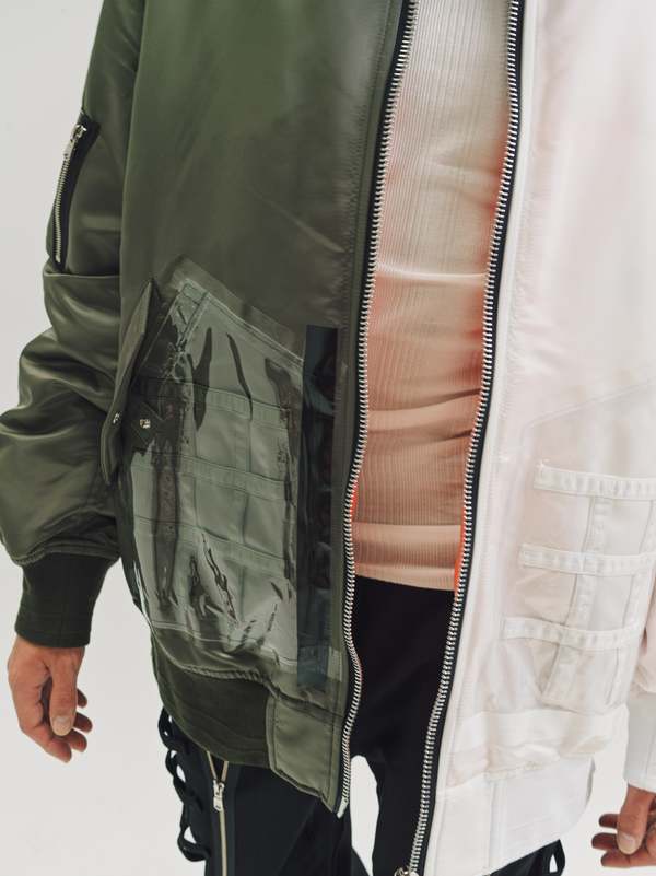 TAKAHIROMIYASHITA The Soloist. Nylon Oversized Two-Tone Flight