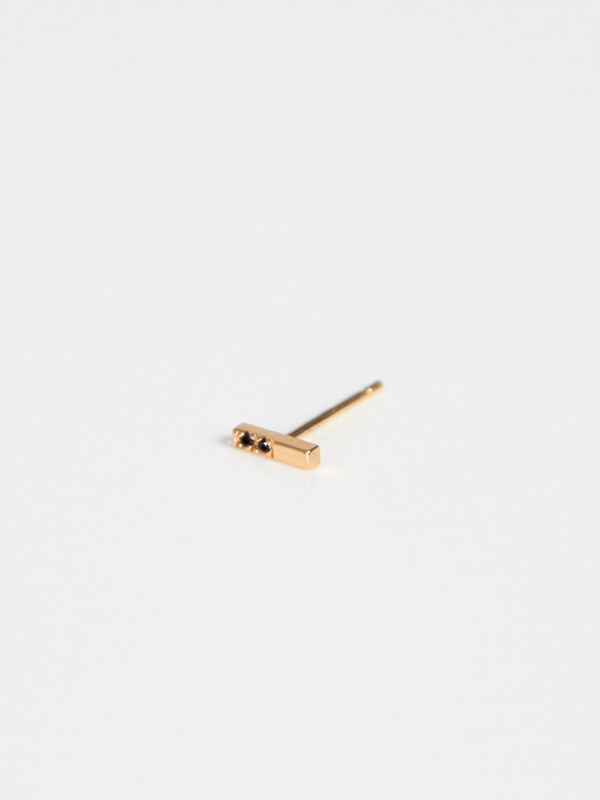 Still House Olko Stud Earring (Single) - 14k Gold/Pavé Diamonds Still House Olko Stud Earring (Single) - 14k Gold/Pavé Diamonds