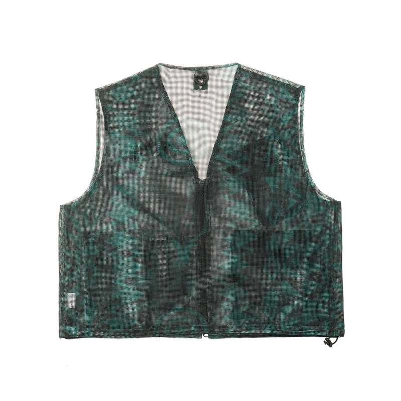 South2 West8 HEAVYWEIGHT MESH BUSH TREK VEST - SKULL/TARGET
