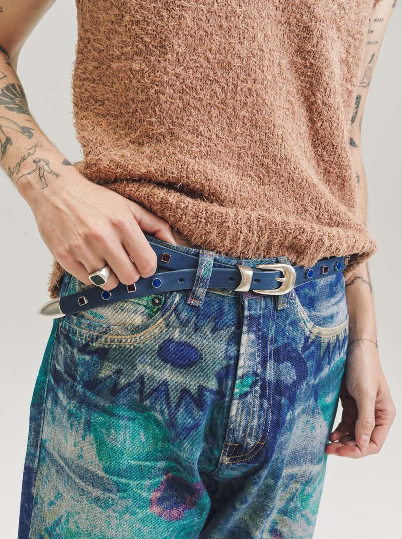 Our Legacy アワーレガシー Flowers On 90cm ベルト OUR LEGACY BELT Flowers On Leather 90cm Our Legacy アワー