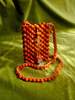 CMMN SWDN Wood Bead Pouch bag - Orange  - Thumbnail 1