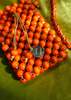 CMMN SWDN Wood Bead Pouch bag - Orange  - Thumbnail 6
