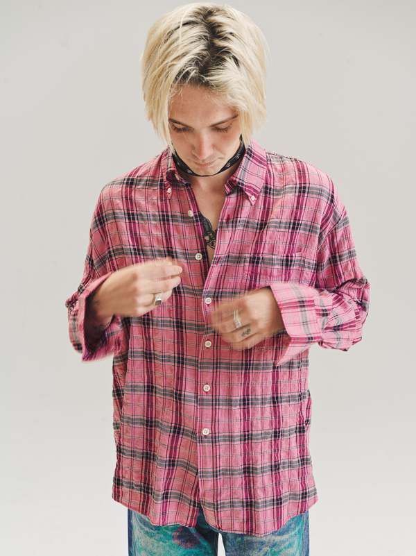 our legacy borrowed shirt ピンク Pink Borrowed Shirt by OUR LEGACY on Sale