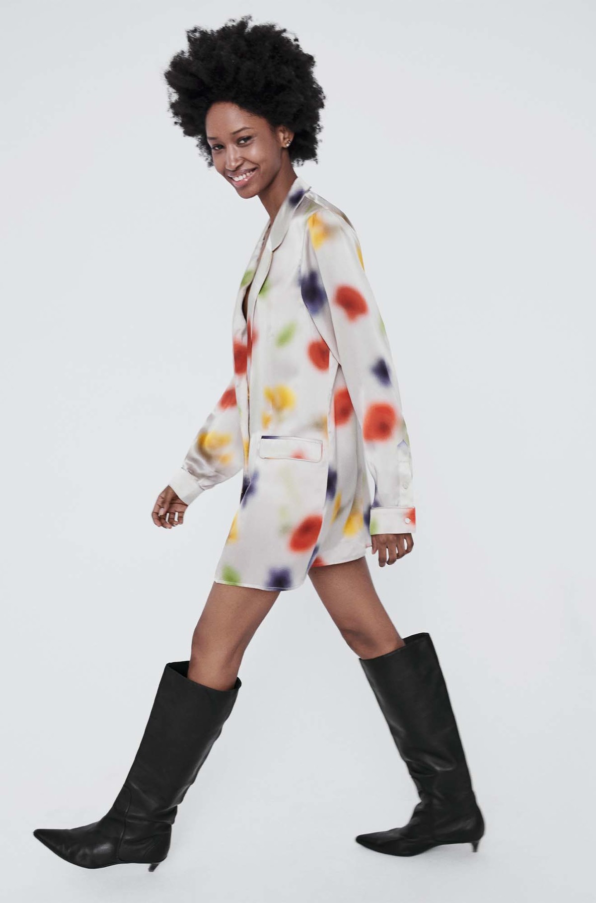 Silk Laundry Relaxed Blazer (Alabaster) main image 0