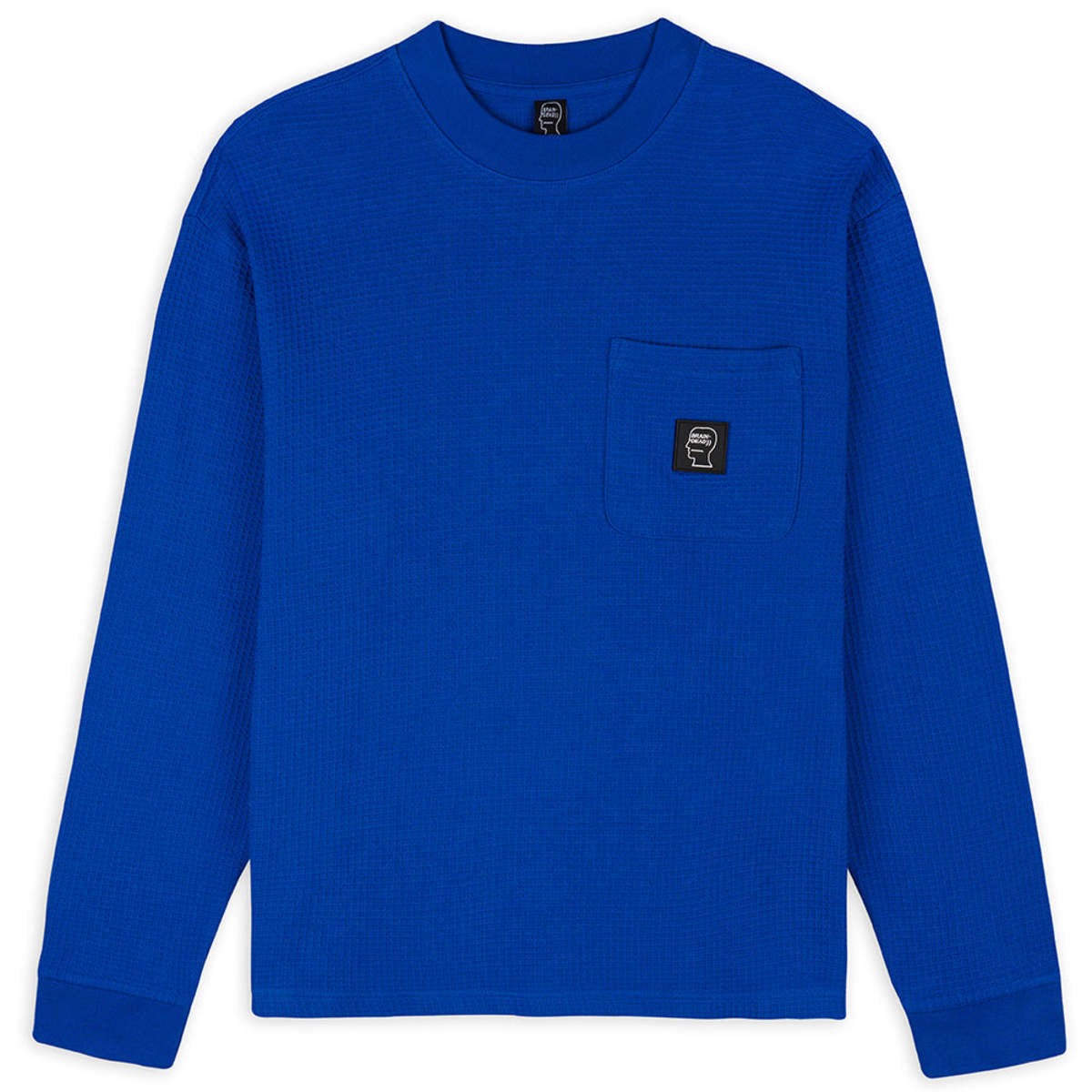 [TREEMINGBIRD] ★ Basic Label Finger Hole Long Sleeves Core-Mock-Neck-Waffle-Long-