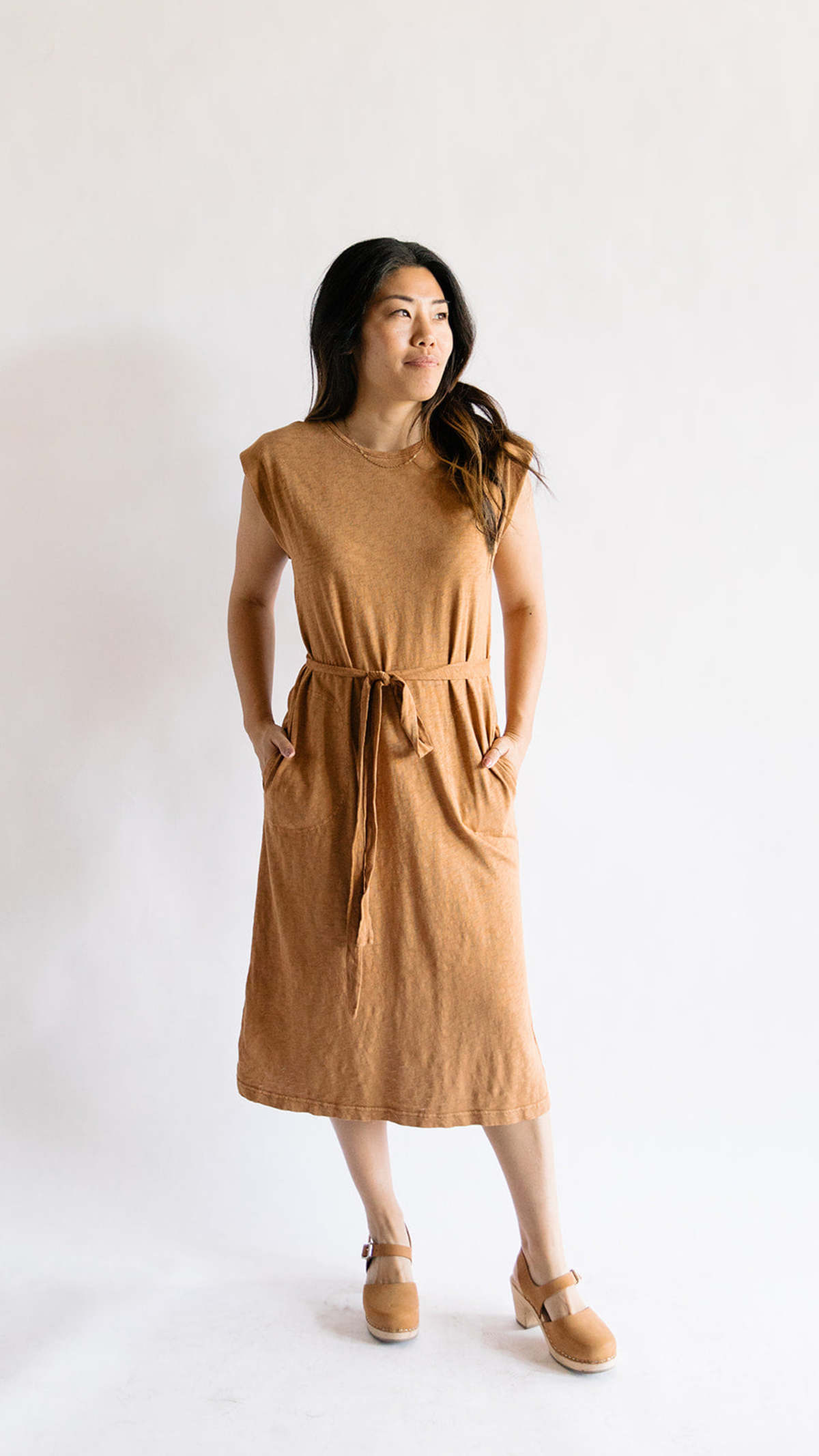 Hello Nite Cotton Slub Dress - Teak | Garmentory