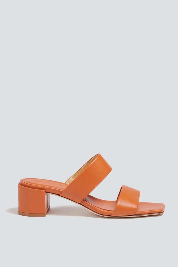 aeyd Leather Ellin sandals - Saffron 