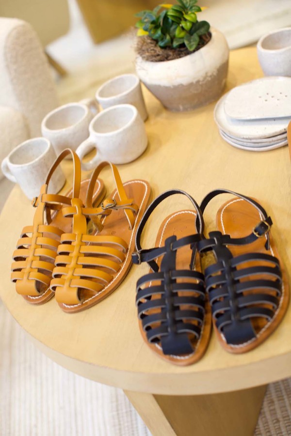 Jacques Adrien Leather Sandal Natural on Garmentory