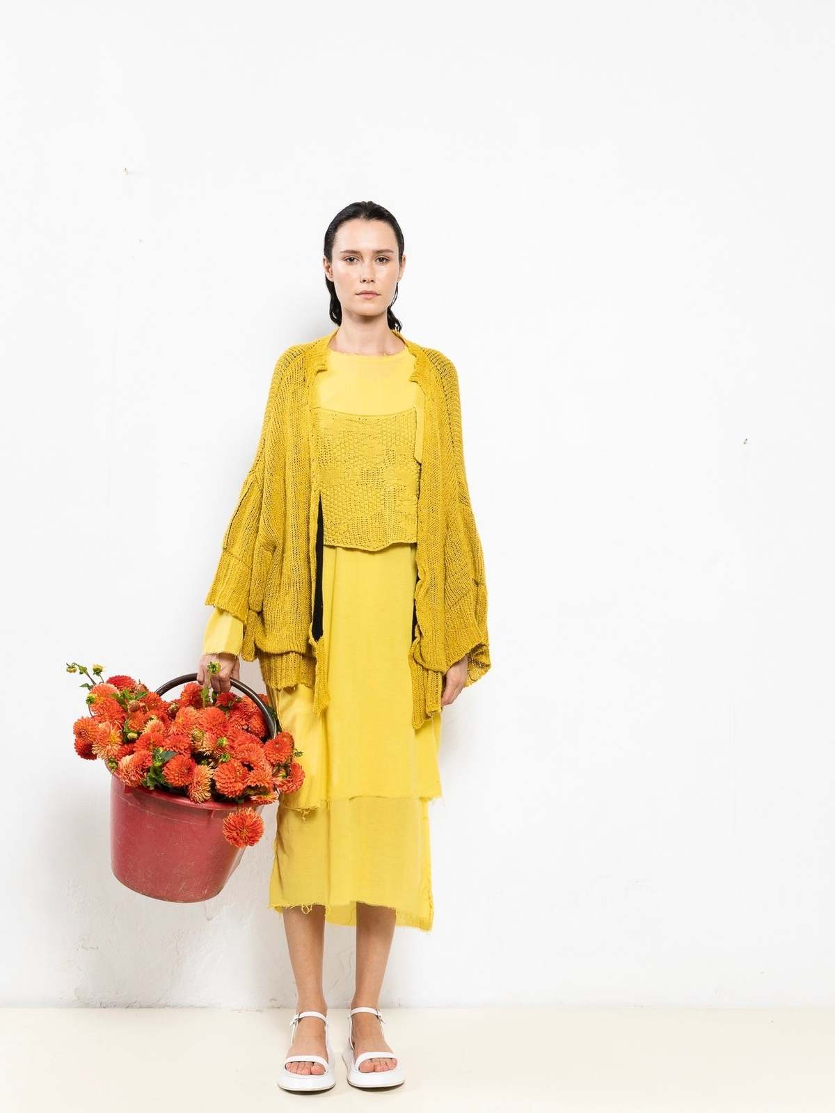 Serien°umerica Cardigan - Yellow - Image 1 of 14