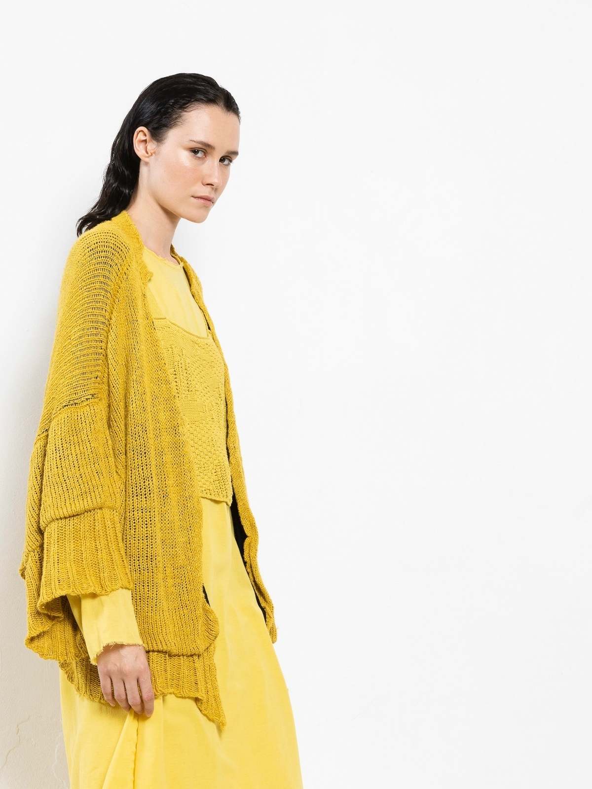 Serien°umerica Cardigan - Yellow - Image 4 of 14