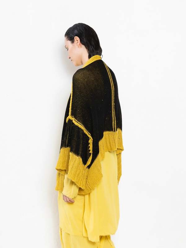 Serienumerica Cardigan - Yellow