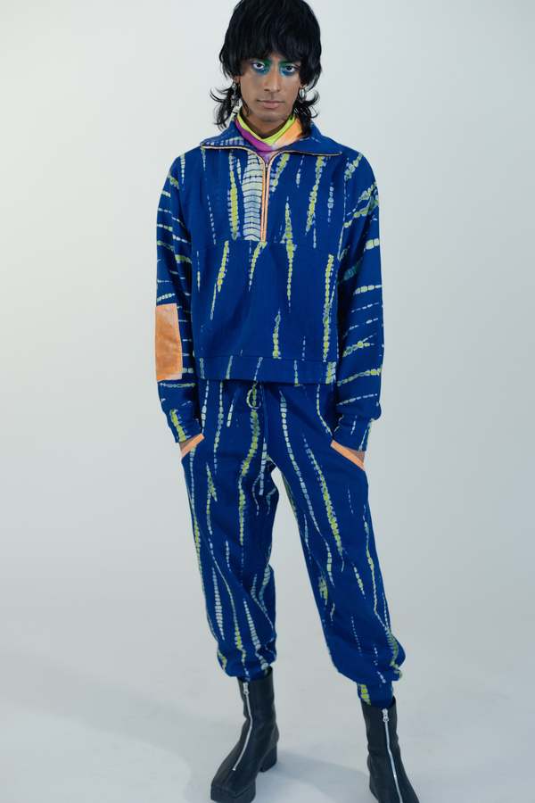 abacaxi Blueprint Jogger Pants - blue